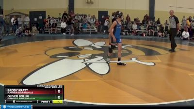 85 lbs Cons. Round 2 - Brody Kratt, Plainview Elgin Millville vs Oliver Bollig, Evansville Wrestling Club