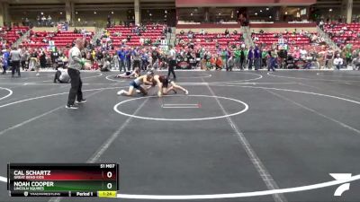 105 lbs Cons. Round 5 - Cal Schartz, Great Bend Kids vs Noah Cooper, Lincoln Squires