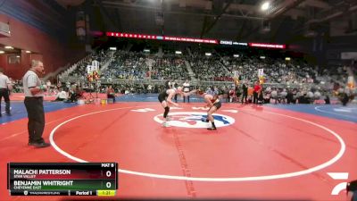 4A-126 lbs Quarterfinal - Benjamin Whitright, Cheyenne East vs Malachi Patterson, Star Valley