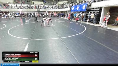 98 lbs Quarterfinal - Zander Mueller, Mollitium Wrestling Club vs Bently Nowak, Wrestling Factory