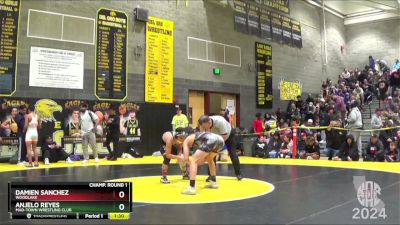 128 lbs Champ. Round 1 - Damien Sanchez, Woodlake vs Anjelo Reyes, Mad-Town Wrestling Club