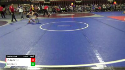 69 lbs Cons. Round 4 - Tucker Sayler, Thermopolis Wrestling Club vs Beau Lytle, Ronan Wrestling Club