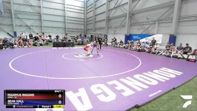 126 lbs Round 1 (16 Team) - Maximus Riggins, Iowa vs Sean Hall, Team Idaho