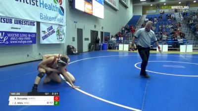 149 lbs Round of 16 - Rob Gonzalez, Simpson University vs Zander Wick, University Of Wisconsin