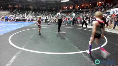 49 lbs Consi Of 4 - Cayden Petersen, Lions Wrestling Academy vs Kol Burd, Weatherford Youth Wrestling