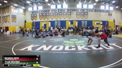 113 lbs Champ Round 1 (16 Team) - Tyler Bracero, Deland Bulldog Wrestling Club vs Ricardo Ortiz, Camden Silver