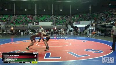 1A-4A 132 Champ. Round 2 - Kurtis Soles, Cherokee County vs Kolton Fulmer, West End High School