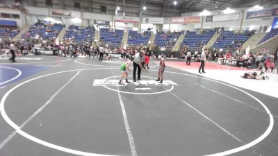 73 lbs Consi Of 8 #2 - Lawrence Alvarado, Brighton WC vs Tayla Swanson, Nebraska Elite WC