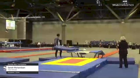 Sarah Richardson - Double Mini Trampoline, High Altitude - 2021 USA Gymnastics Championships