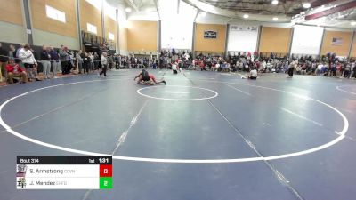 138 lbs Quarterfinal - Sebastian Armstrong, Coventry vs Jaeckez Mendez, East Hartford