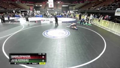 106 lbs 1st Place Match - Jacob Dominguez, Elite Force Wrestling Club vs Xander Fronhofer, Beat The Streets - Los Angeles