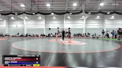 155 lbs Quarterfinal - Josette Partney, Missouri Baptist vs Erika Novak, Hiram