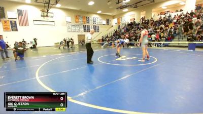 157 lbs Cons. Round 2 - Everett Brown, Cathedral Catholic vs Gio Quezada, Nordoff