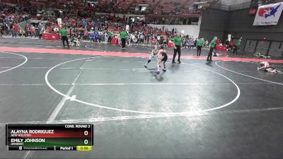 77 lbs Cons. Round 2 - Emily Johnson, Amherst vs Alayna Rodriguez, New Holstein