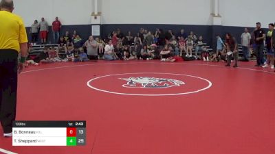 133 lbs Final - Brayden Bonneau, Killer Elite vs Trey Sheppard, West Virginia Wild