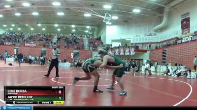 182 lbs Cons. Round 3 - Cole Korba, Hammond vs Jacob Bemiller, Concord Wrestling Club