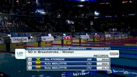 Euro SC Champs, Women 50m Breast Semifinal 1