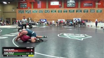 285 lbs Cons. Semi - Kobe Pablo, Cerritos College vs Evan Glines, Sacramento City College