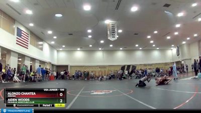 106 lbs Quarterfinal - Aiden Woods, Franklin Wrestling Club vs Alonzo Chantea, Indiana