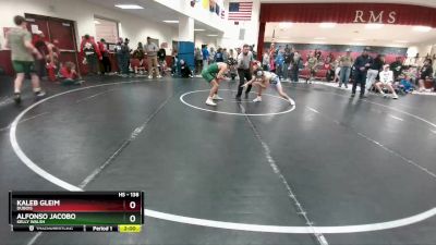 138 lbs Champ. Round 3 - Alfonso Jacobo, Kelly Walsh vs Kaleb Gleim, Dubois