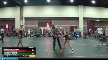 120 lbs Round 1 (6 Team) - Senna Grassman, Elite Athletic Club vs VIncent Rosas, Panhandle All- Stars