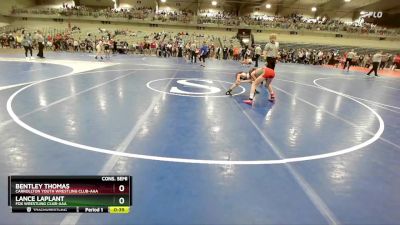 75 lbs Cons. Semi - Lance Laplant, Fox Wrestling Club-AAA vs Bentley Thomas, Carrollton Youth Wrestling Club-AAA