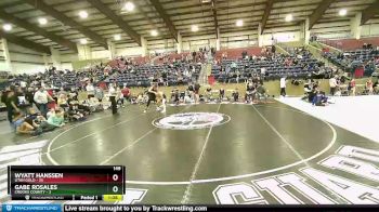 149 lbs Round 1 (4 Team) - Wyatt Hanssen, Utah Gold vs Gabe Rosales, Crooks County