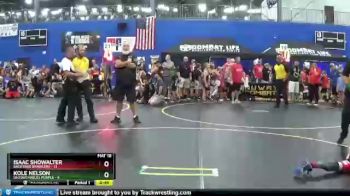 70 lbs Semis & 1st Wrestleback (8 Team) - Kole Nelson, Untouchables Purple vs Isaac Showalter, Backyard Brawlers