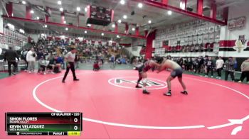 220 lbs 1st Place Match - Kevin Velazquez, Vista Murrieta vs Simon Flores, Paloma Valley