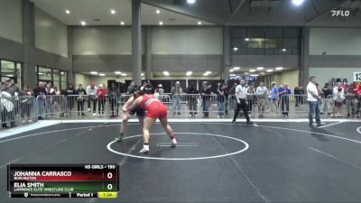 190 lbs Champ. Round 1 - Johanna Carrasco, Burlington vs Elia Smith, Lawrence Elite Wrestling Club