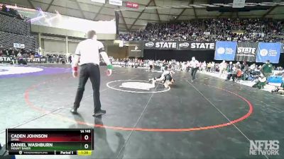 1A 145 lbs Semifinal - Caden Johnson, Omak vs Daniel Washburn, Mount Baker