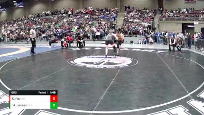 5th Place Match - Arlie Jensen, Grantsville vs Kyra Pay, Juab