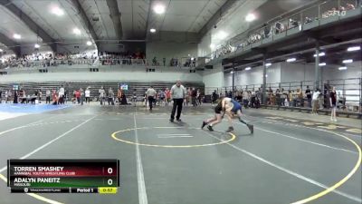 90 lbs Cons. Round 1 - Adalyn Paneitz, Missouri vs Torren Smashey, Hannibal Youth Wrestling Club