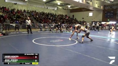 160 lbs Semifinal - Javier Montes, Eleanor Roosevelt vs Jesse Jimenez, Centennial Corona