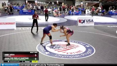 152 lbs Semifinal - Abby Vega, California vs Annilynn Rielle Martinez, Rodriguez High School Wrestling