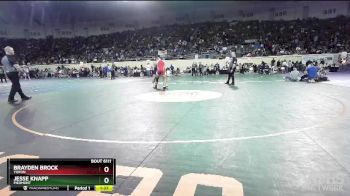 6A-285 lbs Cons. Round 1 - Brayden Brock, Yukon vs Jesse Knapp, Piedmont