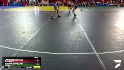 106 lbs Round 1 (4 Team) - Landon Schiffler, BBE/Waska vs Jordan Bomkamp, Riverdale