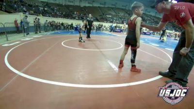 55 lbs Consi Of 16 #2 - Brock Villines, Weatherford Youth Wrestling vs Axel Linthicum, Choctaw Ironman Youth Wrestling