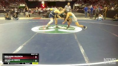 5A 172 lbs Cons. Semi - Nicholas Mertz, La Cueva vs Benjamin Valencia, Cleveland