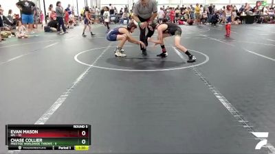 88 lbs Round 5 (8 Team) - Chase Collier, Prestige Worldwide Throws vs Evan Mason, HFL