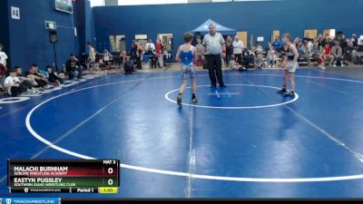 90 lbs Champ. Round 1 - Eastyn Pugsley, Southern Idaho Wrestling Club vs Malachi Burnham, Sublime Wrestling Academy