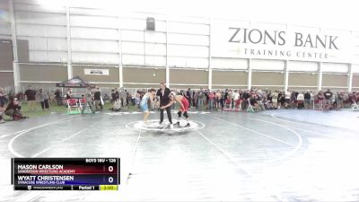 126 lbs Champ. Round 1 - Mason Carlson, Sanderson Wrestling Academy vs Wyatt Christensen, Syracuse Wrestling Club