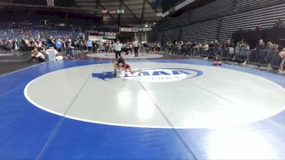 102 lbs Cons. Round 5 - Julian Pena, White River Hornets Wrestling Club vs Brayden DeLeon, Othello Wrestling Club