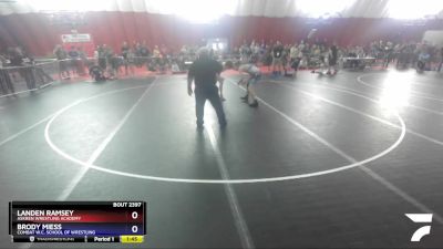 126 lbs Cons. Round 5 - Landen Ramsey, Askren Wrestling Academy vs Brody Miess, Combat W.C. School Of Wrestling