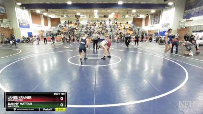 152 lbs Champ. Round 2 - Danny Mattar, University vs James Kramer, Laguna Beach