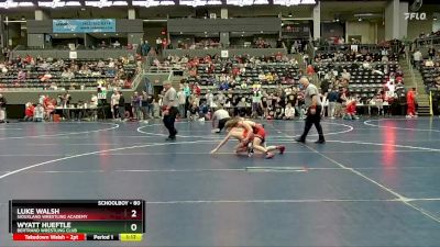 80 lbs 5th Place Match - Wyatt Hueftle, Bertrand Wrestling Club vs Luke Walsh, Siouxland Wrestling Academy