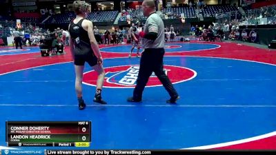 1A-106 lbs Semifinal - Landon Headrick, Coosa vs Conner Doherty, Mt. Pisgah Christian School