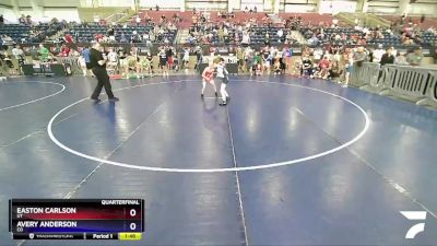 63 lbs Quarterfinal - Easton Carlson, UT vs Avery Anderson, CO