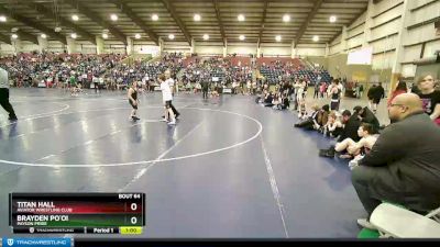 90 lbs Cons. Round 2 - Brayden Po`oi, Payson Pride vs Titan Hall, Aviator Wrestling Club