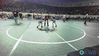 58 lbs Consi Of 16 #2 - Kason Tabor, Berryhill Wrestling Club vs Acelynn Hauenstein, Pryor Tigers